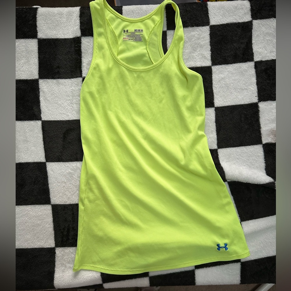 Under Armour Bright Yellow Medium Fitted Tank Top